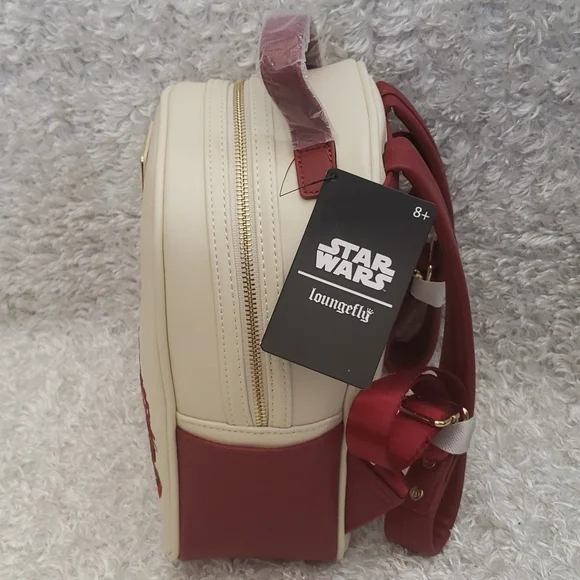 NWT Loungefly Darth Vader Floral embroideries mini backpack - Picture 4 of 16
